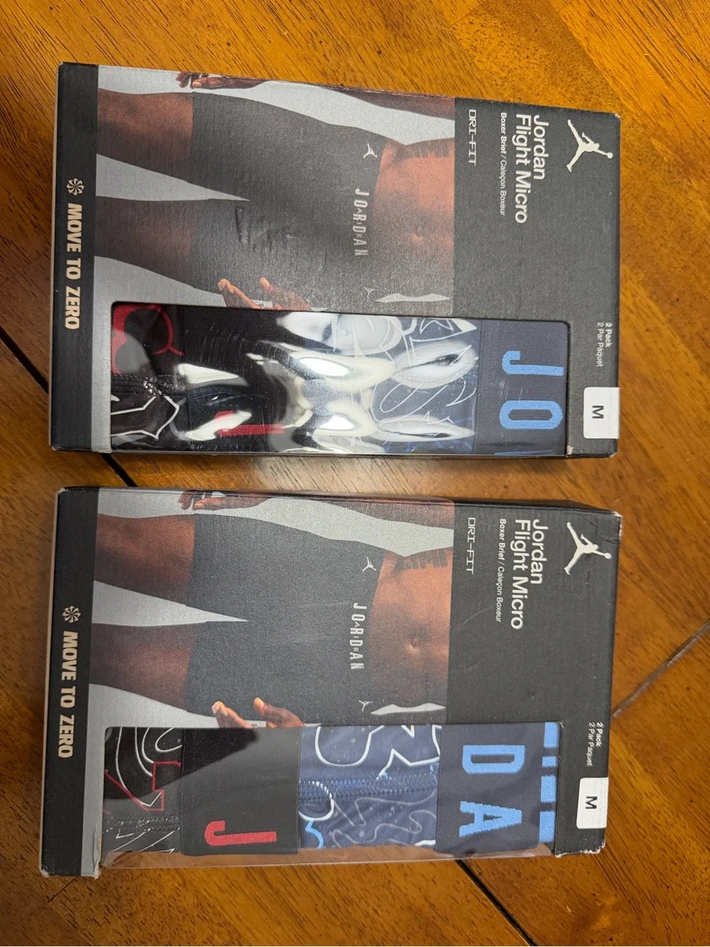 New Lot x 8 Pair Men’s Boxer Briefs Nike Air Jordan Flight Size Medium 32-34”